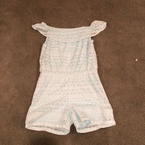 Teal Children’s Place Off the Shoulder Romper!